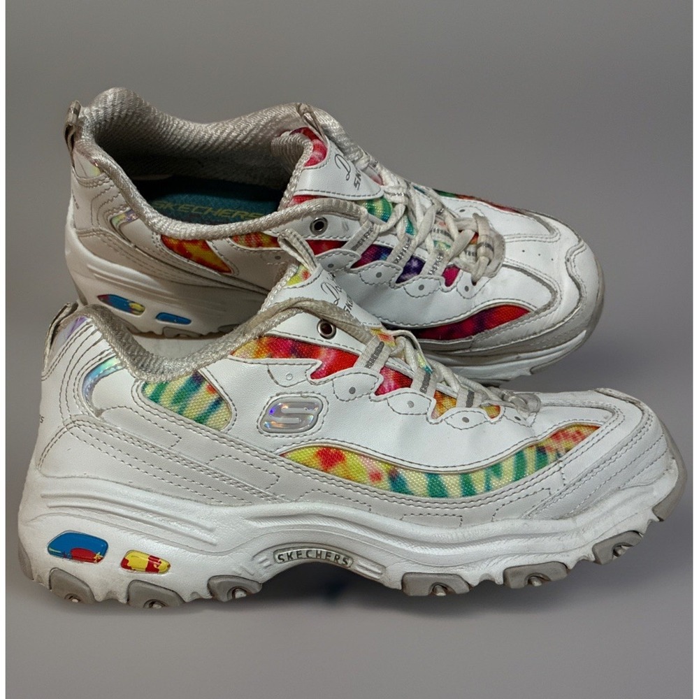 Skechers D'Lites Womens 8.5 | Summer Fiesta | White | Y2K SKETCHERS